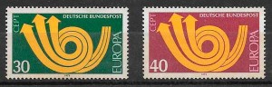 sellos Tema Europa Alemania 1973