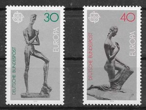 sellos Tema Europa Alemania 1974
