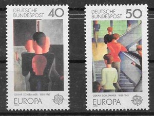 sellos Tema Europa Alemania 1975