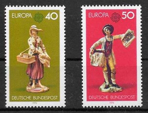 filatelia Tema Europa Alemania 1976