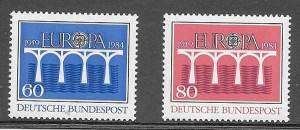 colección sellos Tema Europa Alemania 1984