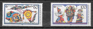 sellos Tema Europa Alemania 1989