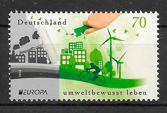coleccion sellos Europa Alemania 2016