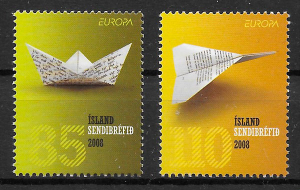 sellos Europa Islandia 2008