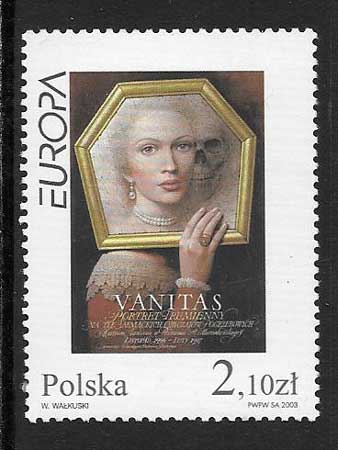 sellos colección Tema Europa Polonia 2003