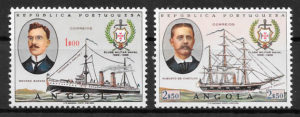 filatelia colección transporte Angola 1967