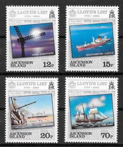 selos transporte Ascension 1984