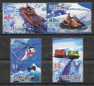 sellos transporte Autralia-Territorio Antártico 1998