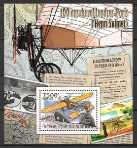 colección sellos transporte Burundi 2012