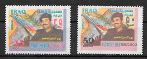 colección sellos personalidad Iraq 2002