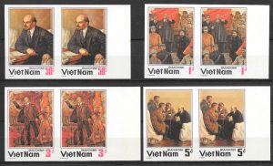 colección sellos personajes Viet Nam 1984