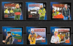 colección sellos temas varios Alderney 2002