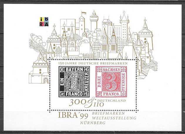 sellos expo filatelica Alemania 1999