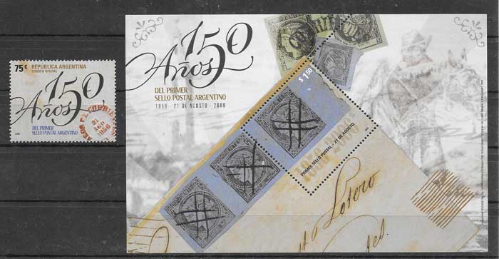 colección sellos temas varios Argentina 2006