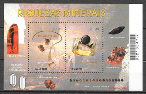 filatelia temas varios Brasil 2001