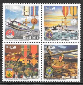 sellos temas varios Brasil 2004
