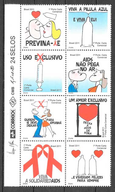 sellos temas varios Brasil 2011