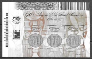colección sellos temas varios Brasil 2013