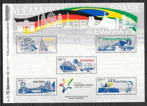 colección sellos temas varios Brasil 2013