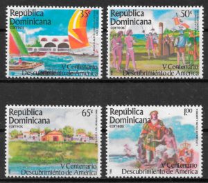sellos temas varios Dominicana 1985