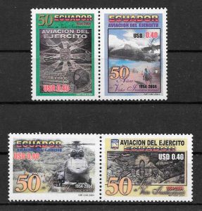 colección sellos temas varios Ecuador 2004