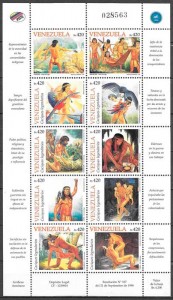 colección sellos turismo Venezuela 1998