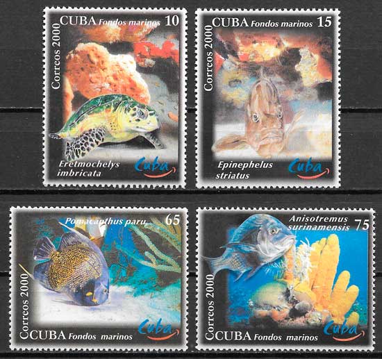 sellos fauna Cuba 2000