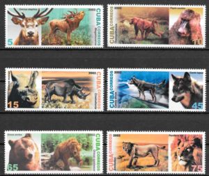 sellos fauna Cuba 2002