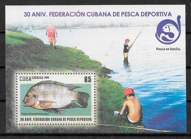 filatelia fauna Cuba 2009