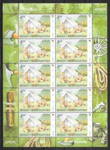 filatelia colección tema Europa Bosnia Herzegovina 2007