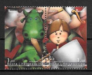 filatelia colección tema Europa Bosnia Herzegovina 2010