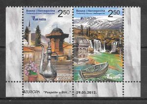 colección sellos tema Europa Bosnia Herzegovina 2012
