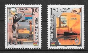 sellos tema Europa Bosnia Herzegovina Rep Serbia 2003