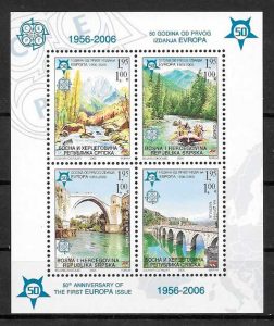 sellos tema Europa Bosnia Herzegovina Rep. Serbia 2005