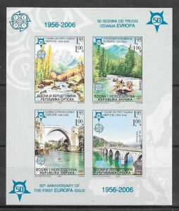 sellos tema Europa Bosnia Herzegovina Rep Serbia 2005