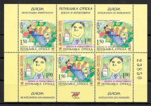filatelia tema Europa Bosnia Herzegovina Rep. Serbia 2006