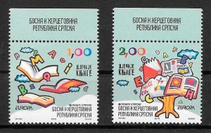 colección sellos tema Europa Bosnia Herzegovina Rep. Serbia 2010