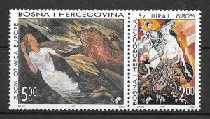 sellos tema Europa Bosnia herzegovina Hercg Bosna 1997