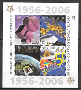 filatelia colección tema Europa 2006 Bosnia Herzegovina Hercg Bosna 2006