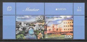 sellos tema Europa 2012 Bosnia Herzegovina Hercg Bosna