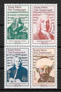 filatelia colección tema Europa Chipre Turco 1985