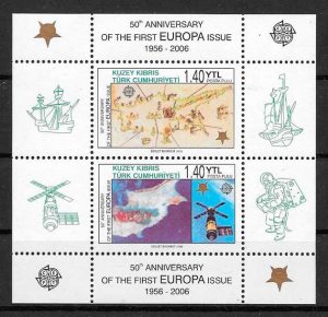 sellos tema Europa Chipre Turco 2006