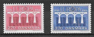 sellos Tema Europa Dinamarca 1984