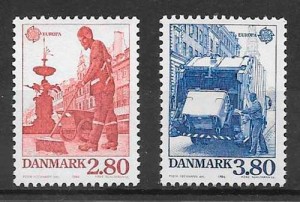 filatelia tema Europa Dinamarca 1986
