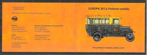 filatelia tema Europa Eslovaquia 2013