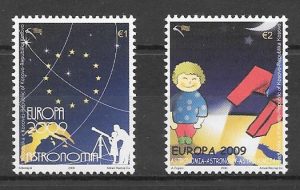 colección sellos tema Europa Kosovo 2009