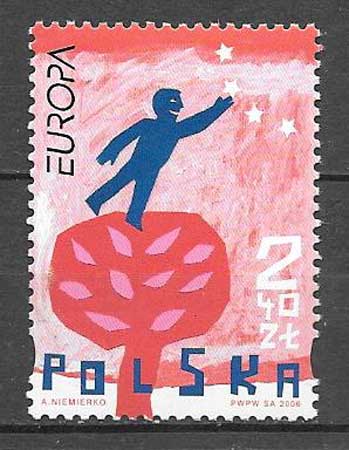 sellos tema Europa Polonia 2006