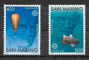 filatelia tema Europa San Marino 1983