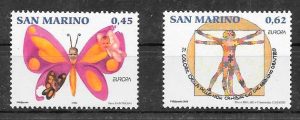 filatelia tema Europa San Marino 2006