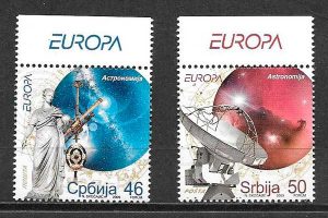 colección sellos tema Europa Serbia 2009